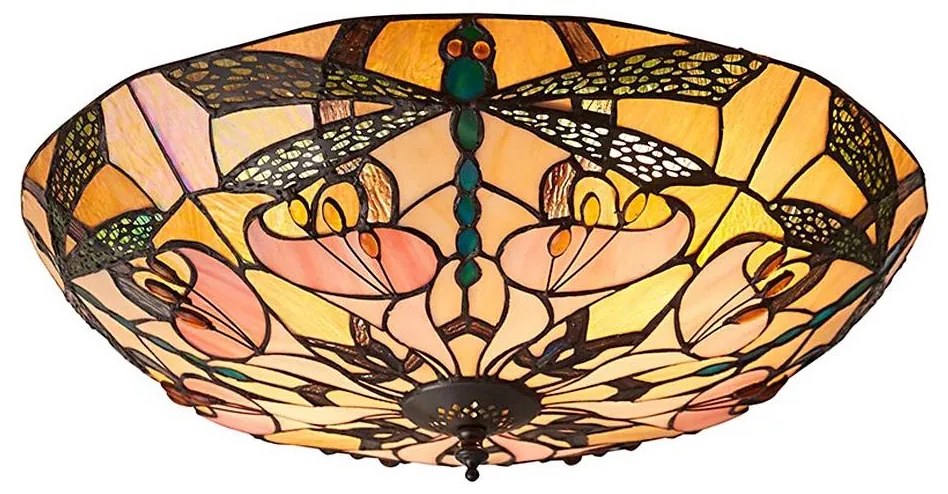 Endon 63922 - Lampa sufitowa Tiffany ASHTON 2xE27/60W/230V śr. 45 cm