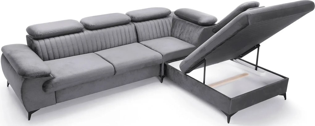 Ciemnoszary narożnik w kształcie litery L H7-F44