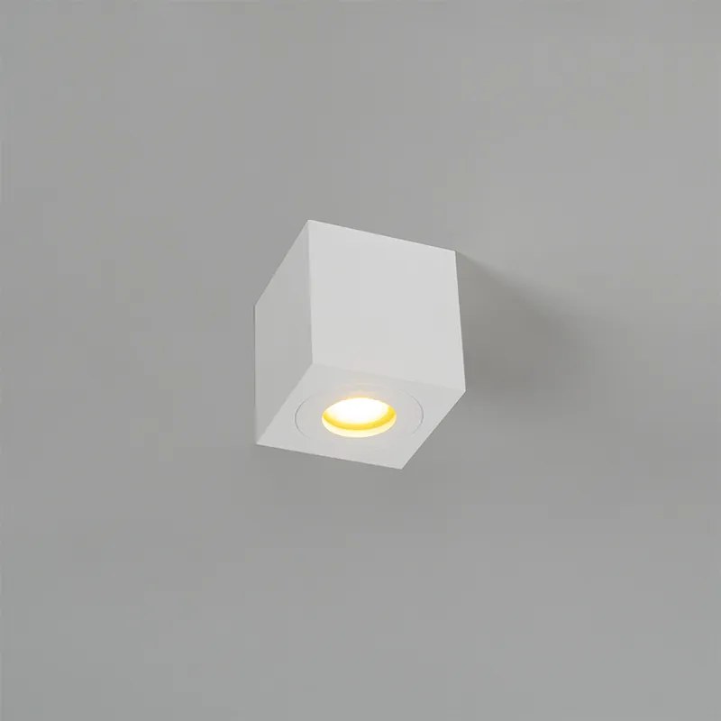 Nowoczesny kwadratowy reflektor łazienkowy biały - Capa