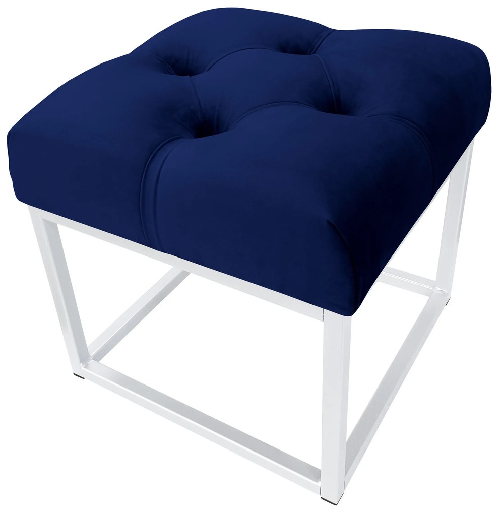 Pufa CHESTERFIELD LOFT ławka postawa biała MG16