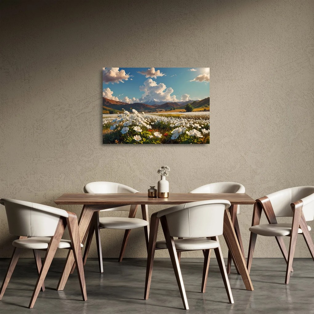Obraz na szkle - Spokojny krajobraz (70x50 cm)