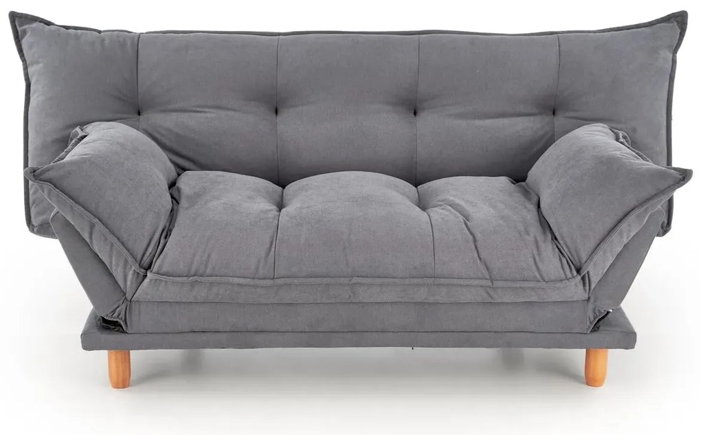Sofa rozkładana z funkcją spania PILLOW szara HALMAR