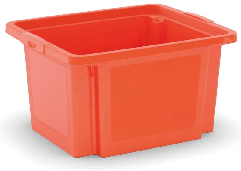 Pomarańczowy plastikowy pojemnik 42x35x23 cm H-Box S – KIS
