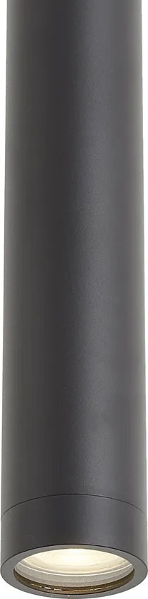 Designerska lampa wisząca czarna GU10 50mm IP44 - Tuba