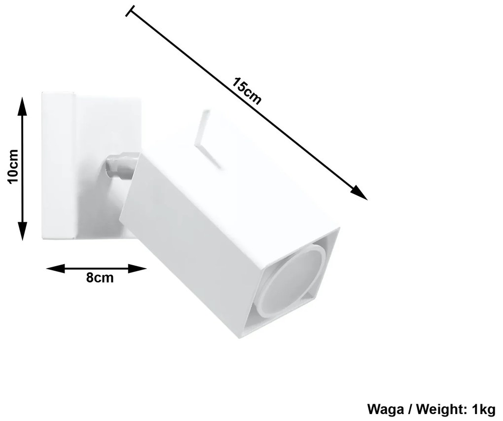 Minimalistyczny kinkiet z regulacją S9-L62
