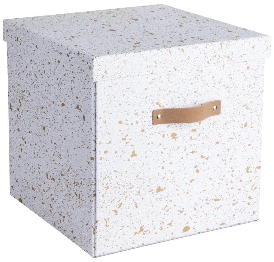 Pudełko w biało-złotym kolorze Bigso Box of Sweden Logan