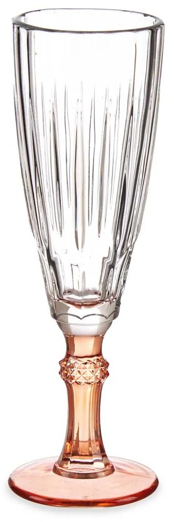 Kieliszek do szampana z kolorową nóżką, 170 ml, 6 sztuk