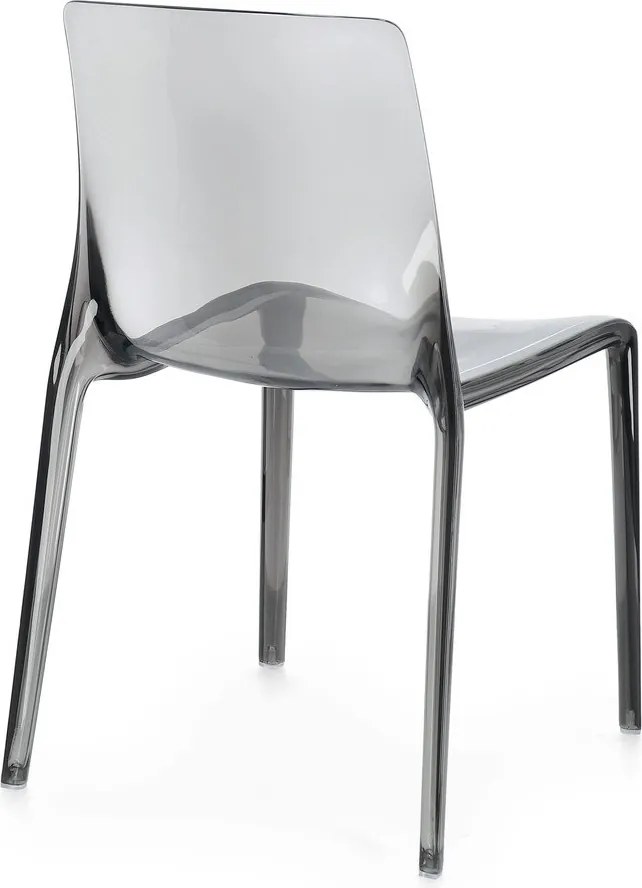 Szare plastikowe krzesło ogrodowe Adele – Bizzotto