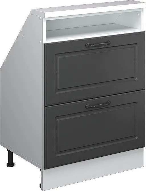 Szafka kuchenna na dach skośny antracytowy domek wiejski 60x46x81.6 r-line