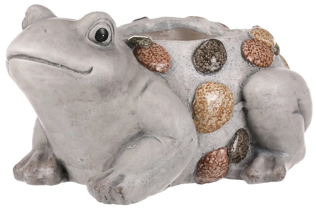 Osłonka na kwiaty Żaba, 34 x 18 x 25 cm