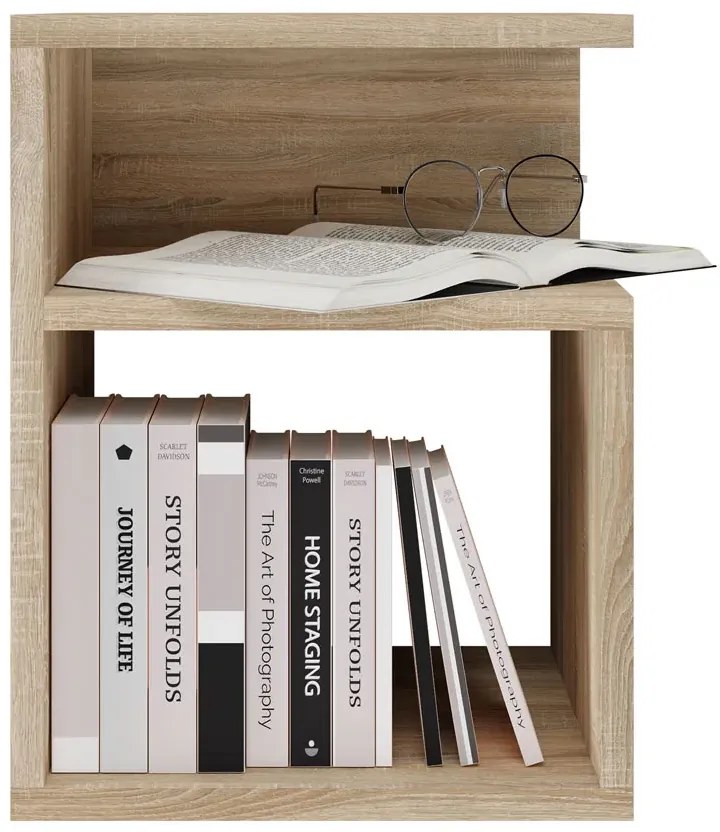 Stolik nocny minimalistyczny dąb sonoma Z2-L59