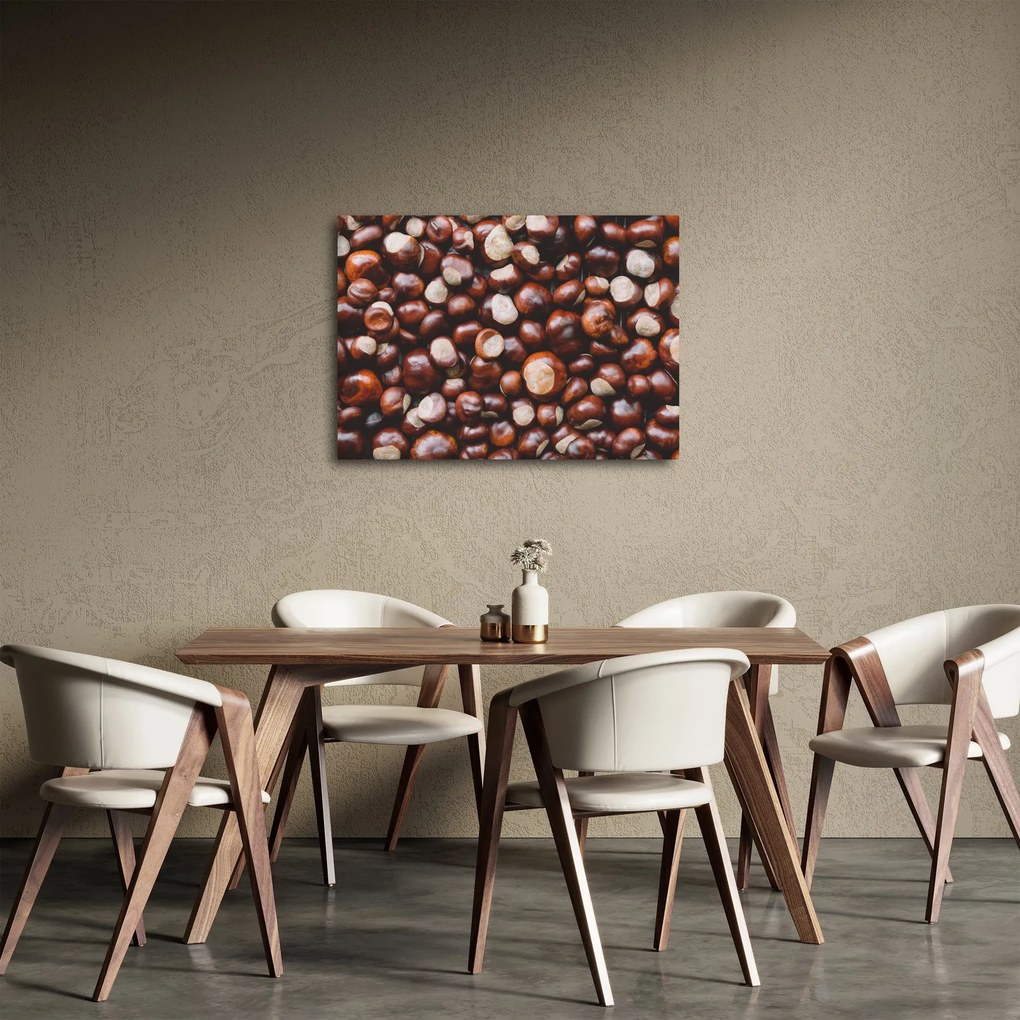 Obraz - Dojrzałe kasztany (70x50 cm)