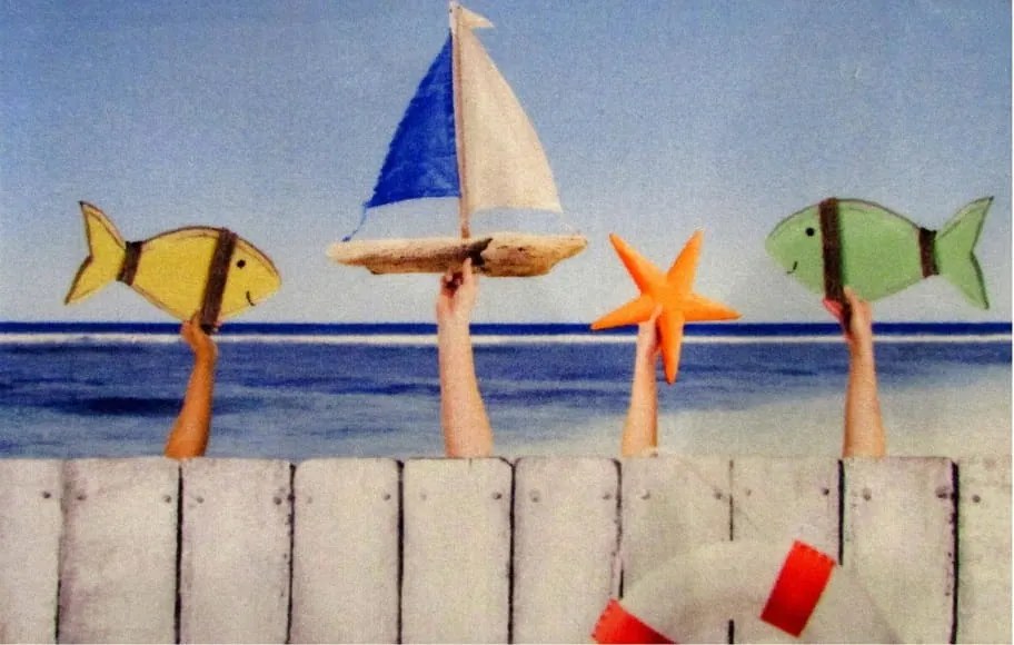 Wycieraczka Deco Star Łódka 50 cm x 80 cm