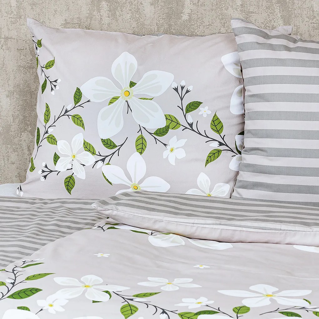 4Home Pościel bawełniana Jasmine Love, 220 x 200 cm, 2 szt. 70 x 90 cm