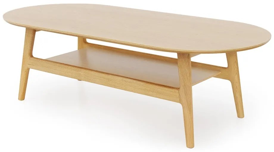 Stolik w dekorze dębu w naturalnym kolorze 60x130 cm Curved – Woodman