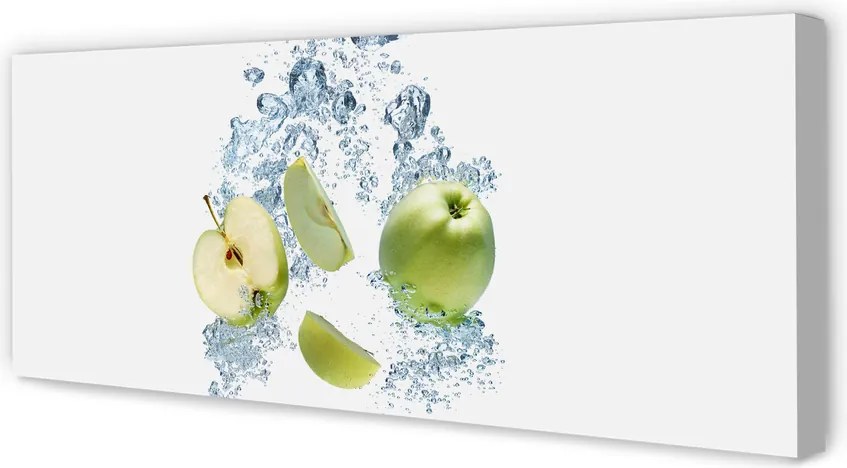 Obraz canvas na ścianę Plasterki Jabłka w Wodzie