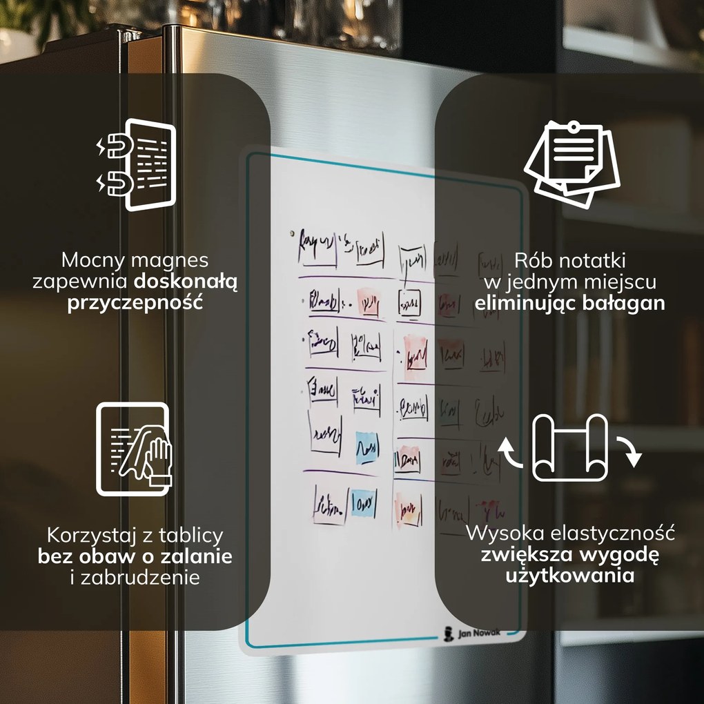 Flipchart magnetyczny mały 390 x 590 mm MAGNETO FLIPCHART, 2 szt