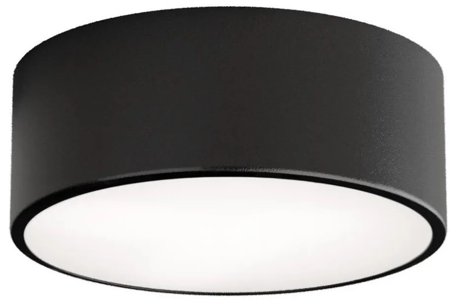 Oprawa sufitowa łazienkowa z czujnikiem CLEO, 1x E27/24W/230V, średnica 20 cm, IP54, czarna