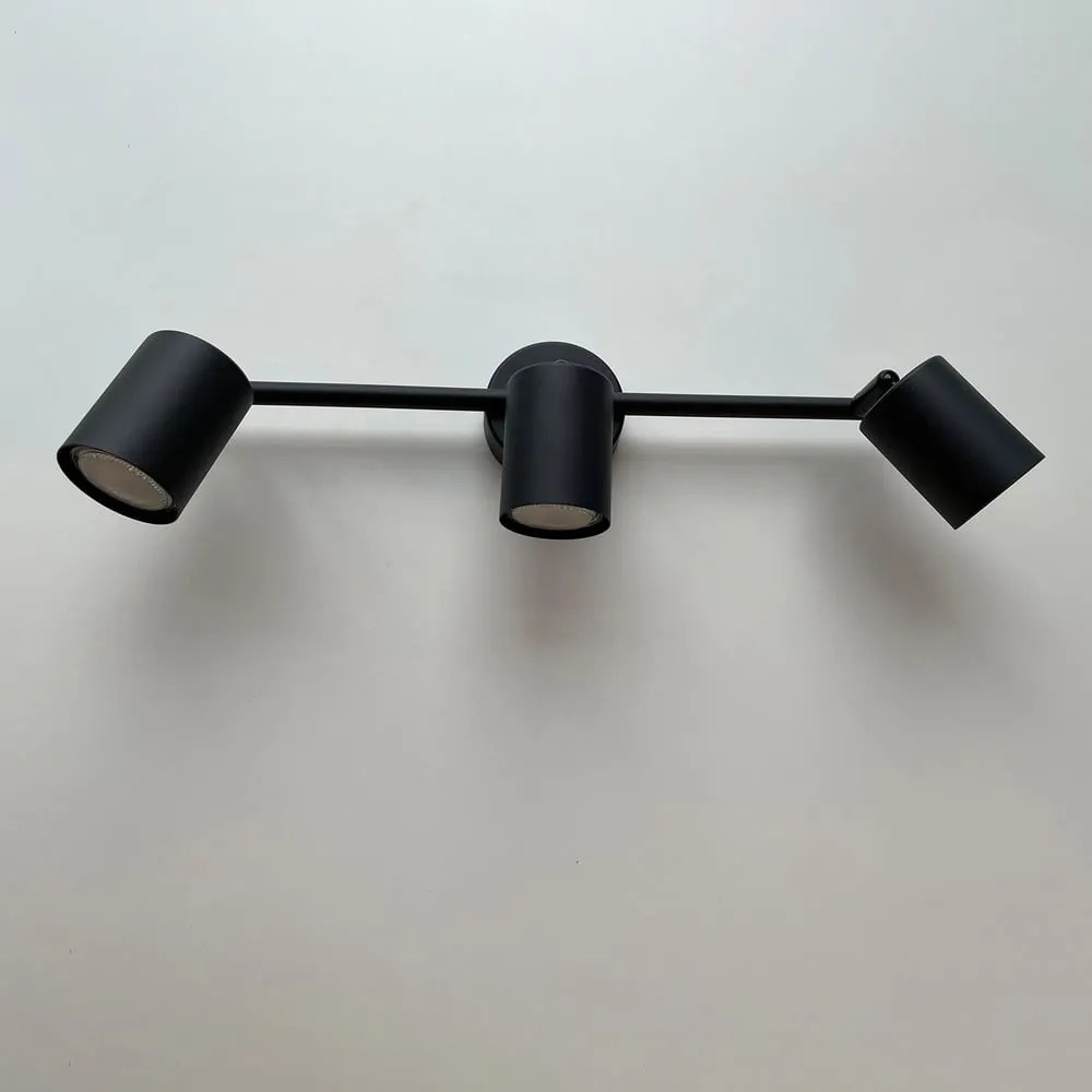 Czarna metalowa lampa punktowa LED 8x42 cm Vano – Fischer & Honsel