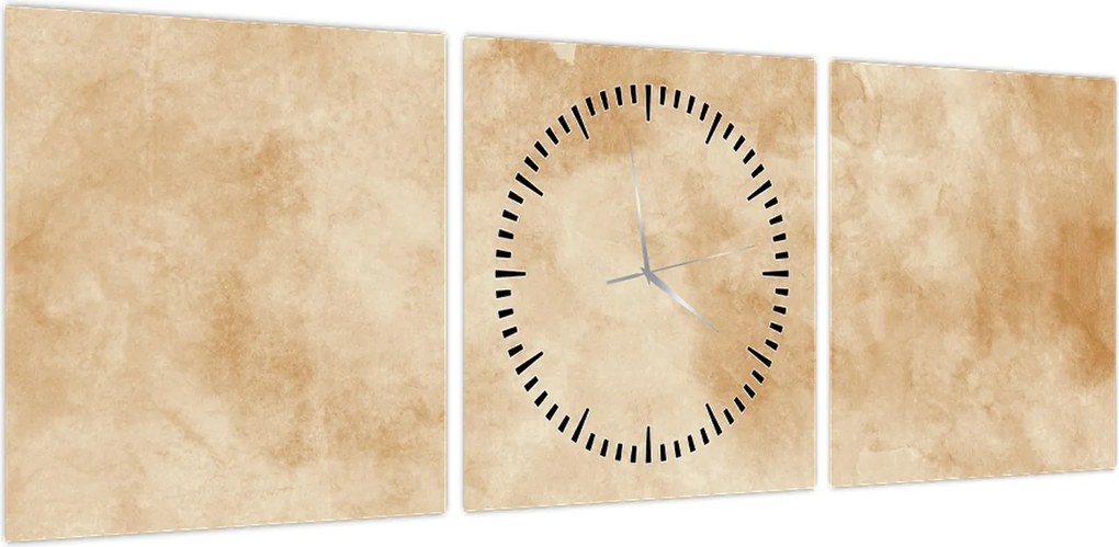 Obraz - Stary papier pergaminowy (z zegarem) (90x30 cm)