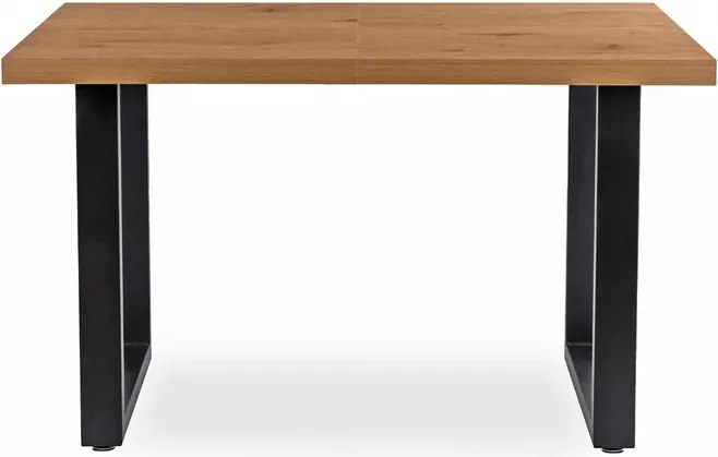 Stół Prostokątny Rozkładany TOMAS 130-230 cm Dąb Złoty/Czarny do Jadalni Loft