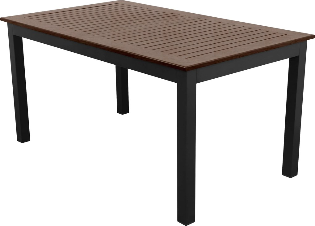 Doppler EXPERT WOOD Plus - ogrodowy stół aluminiowy 150 x 90 cm - Towar z drobną wadą (N641)