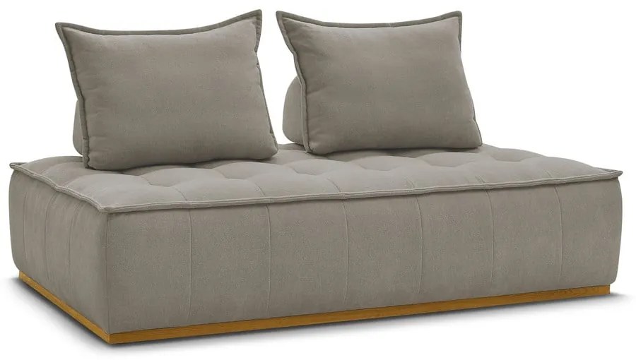 Szarobrązowa sofa z tkaniny szenilowej 175 cm Elisa – Bobochic Paris