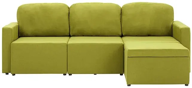 Rozkładana sofa modułowa zielona - Odi 4Q