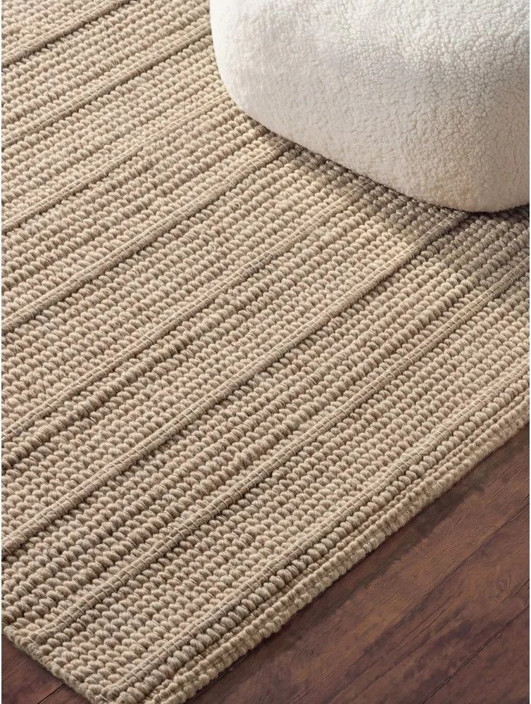 Beżowy wełniany dywan tkany ręcznie 200x300 cm Camden Parker – Ted Baker