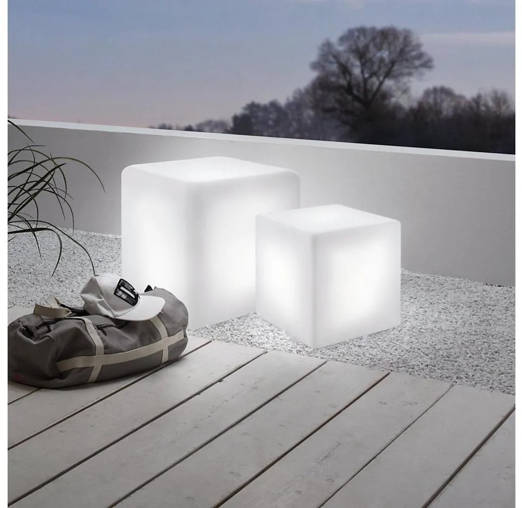Eglo 900295 - Lampa stojąca BOTTONA 1xE27/15W/230V 40x40 cm IP65 na zewnątrz