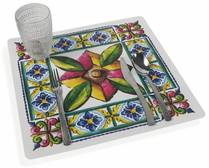Plastikowe maty stołowe zestaw 6 szt. 37x37 cm Costiera – Villa d'Este