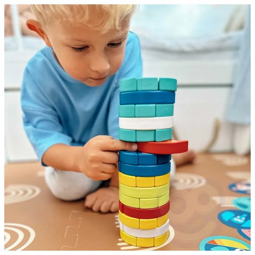 Tooky toy gra zręcznościowa klocki zwierzęta certyfikat fsc