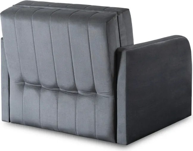 Fotel do Spania VERO Rozkładany Jednoosobowy Amerykanka Szary Nowoczesny