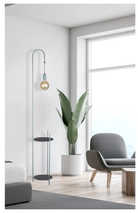 Zielona lampa stojąca (wysokość 178 cm) Walk – Candellux Lighting