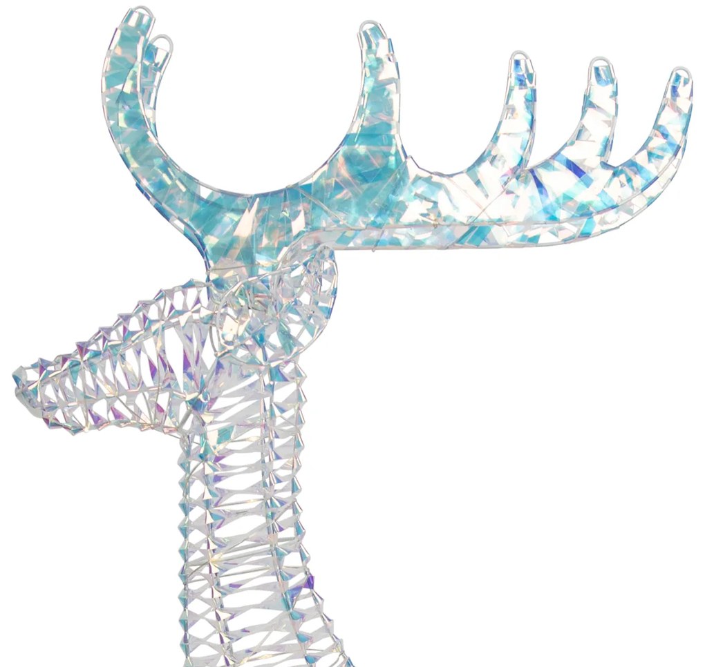 Świąteczna lampa podłogowa Tęcza Jeleń 60 cm z LED - Niji