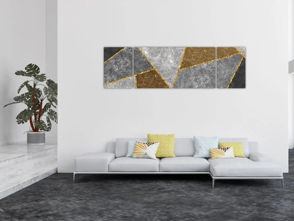 Obraz - Imitacja materiałów (170x50 cm)