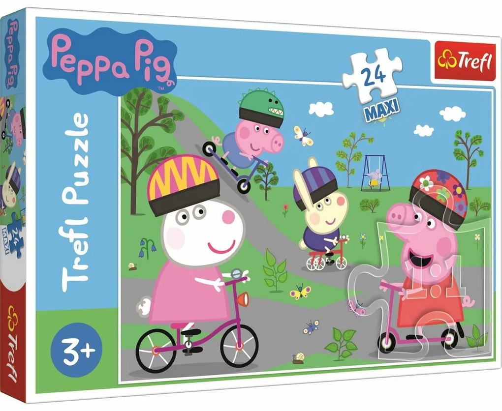 Trefl Peppa Pig Maxi Puzzle Active Day, 24elementy