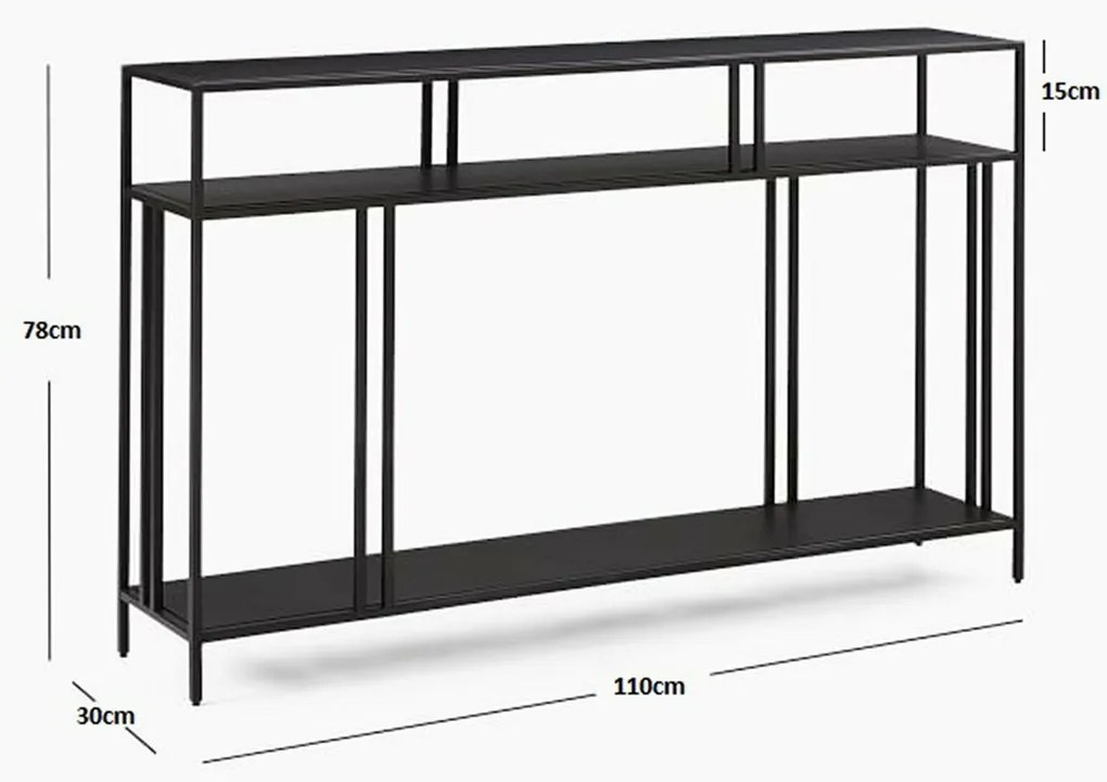 Stolik dekoracyjny Venedik Black