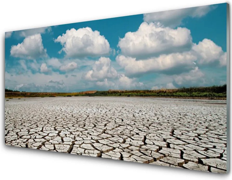 Panel Kuchenny Surowe Koryto Wyschniętej Rzeki