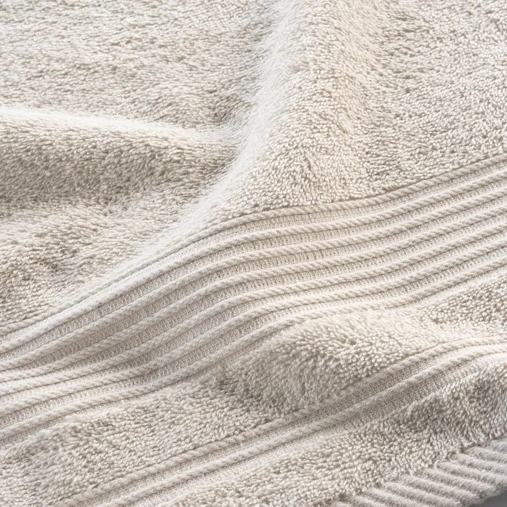 Beżowy bawełniany ręcznik frotte 50x90 cm Tendresse – douceur d'intérieur