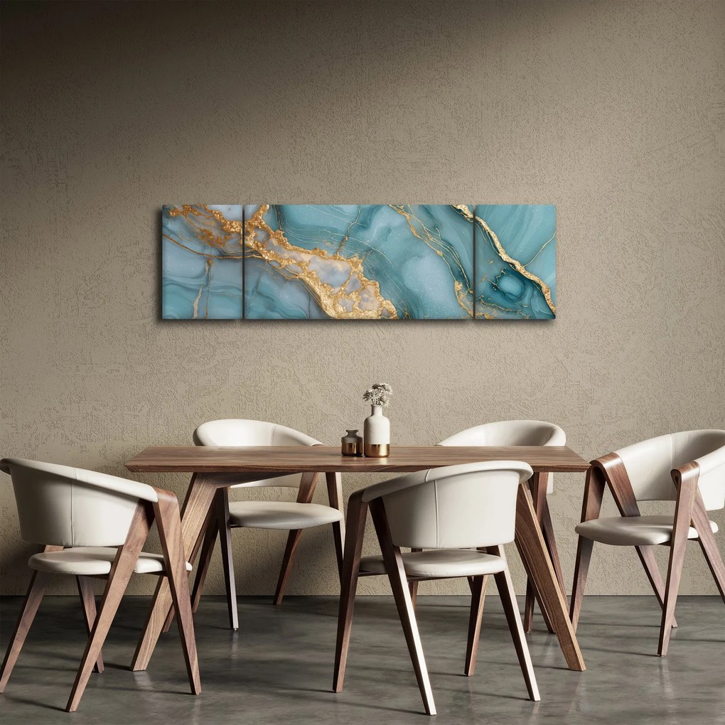 Obraz - Turkusowy marmur (170x50 cm)