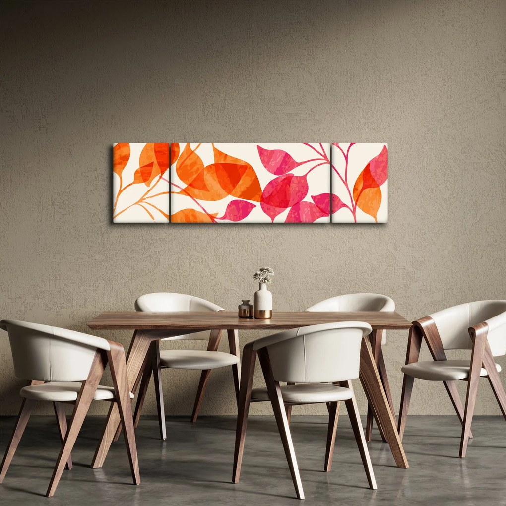 Obraz - Liście pomarańczy (170x50 cm)