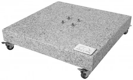 Mobilny stojak na parasole 140 kg - granitowy z kółkami
