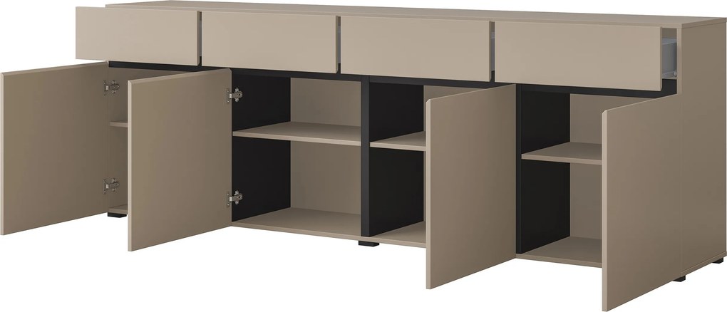 Komoda INCROCIO 225 cm do Salonu Sypialni Odcienie beżu