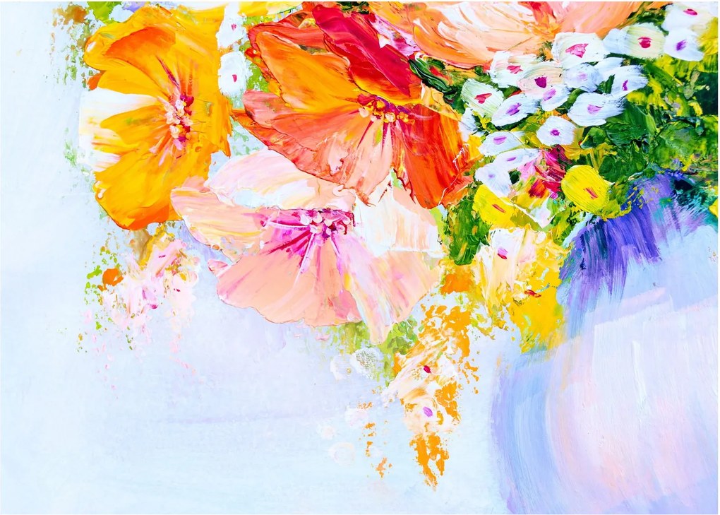 Obraz - Kwiaty, malarstwo (70x50 cm)