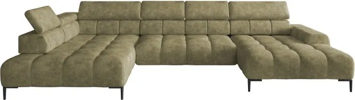 Narożnik PLAZA XL Lewostronny Elektryczna regulacja Tkanina MONOLITH 38 WERSAL