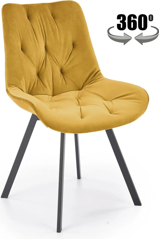 Krzesło do jadalni K519 Halmar z obrotowym siedziskiem