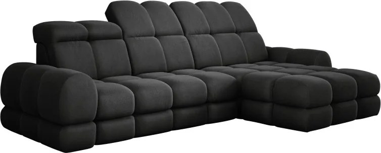 Narożnik TOLLO MINI S Prawostronny Elektryczna regulacja Solar 99 kolor Antracytowy WERSAL