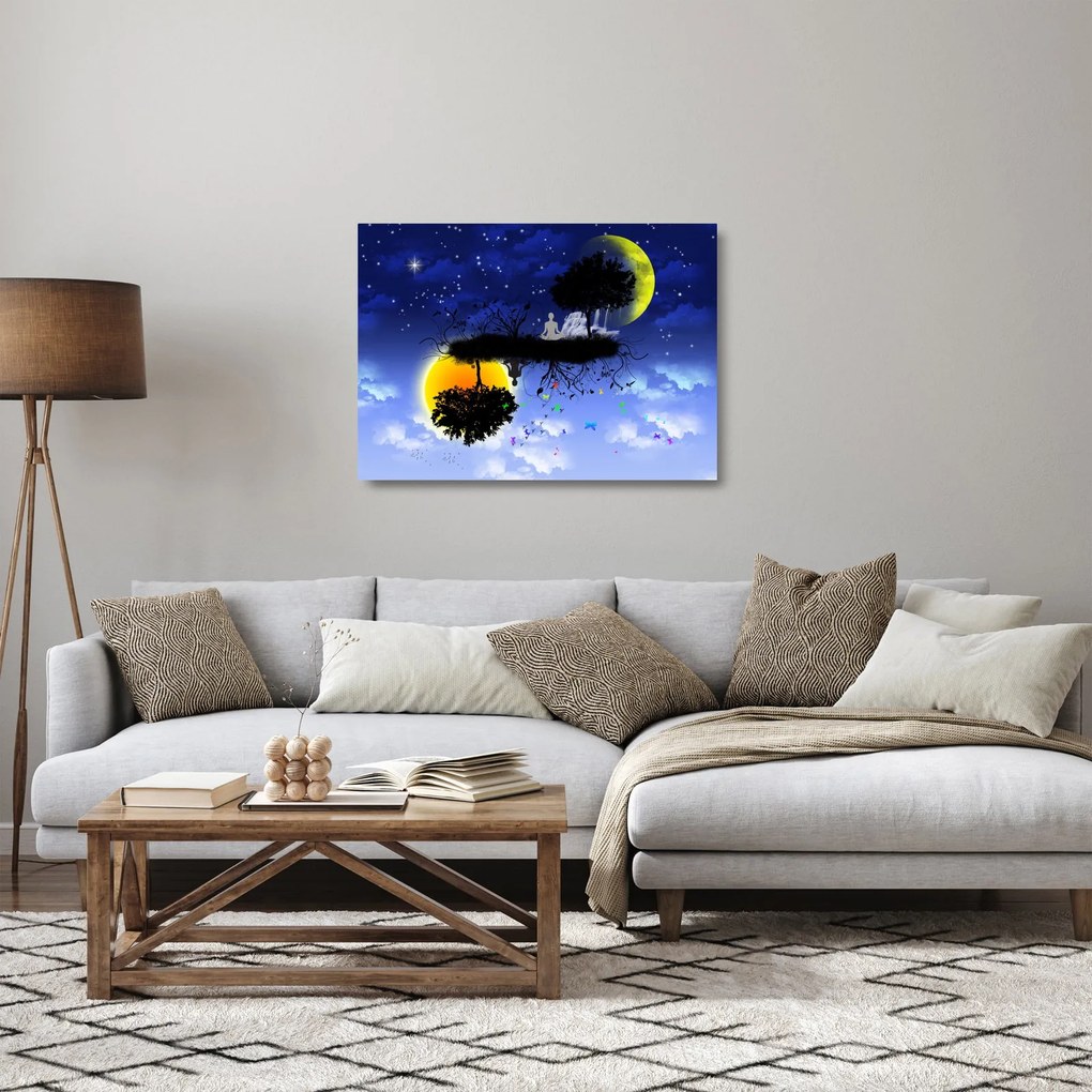Obraz na szkle - Odbicie równowagi (70x50 cm)