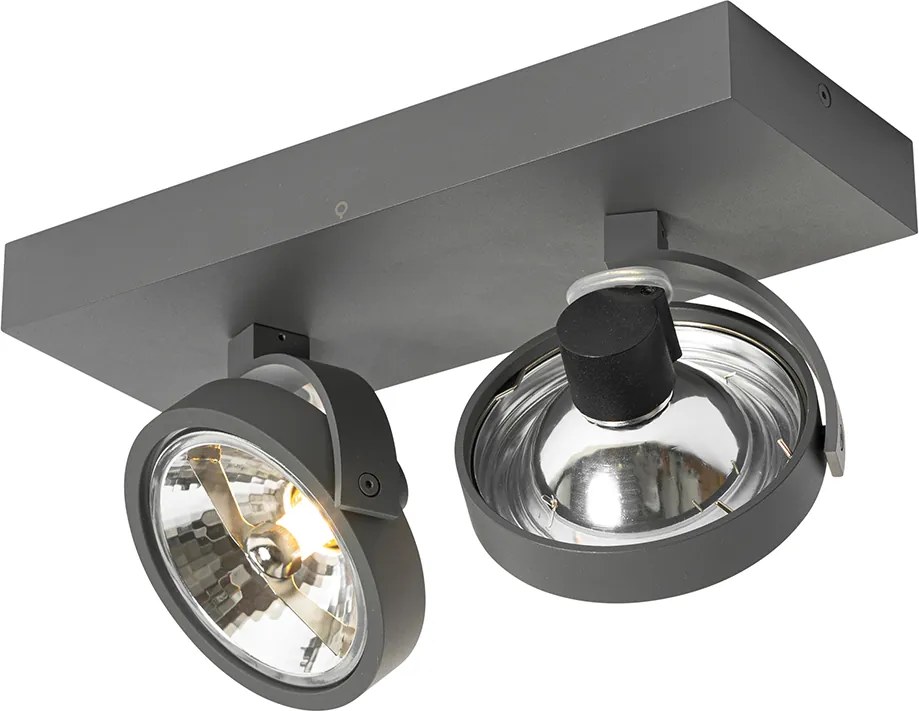 Designerski reflektor szary regulowany 2-punktowy - Go